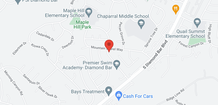 map of 1669 Aspen Grove Diamond Bar, CA 91765